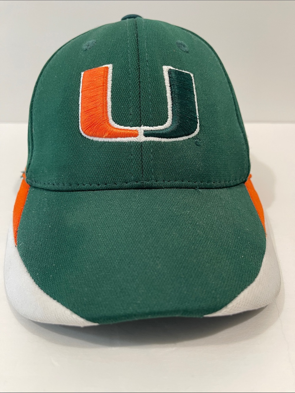 Top of the World Miami Hurricanes Green Orange White Logo Cap